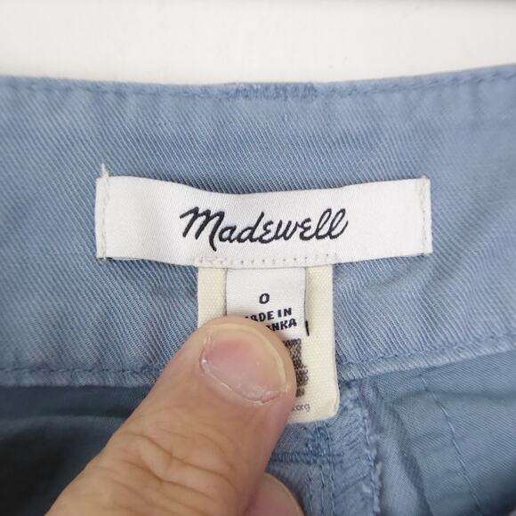 Madewell Pants Womens SZ 0 Wide Flared Leg Linen Blend High Rise Coastal Neutral - Picture 8 of 10